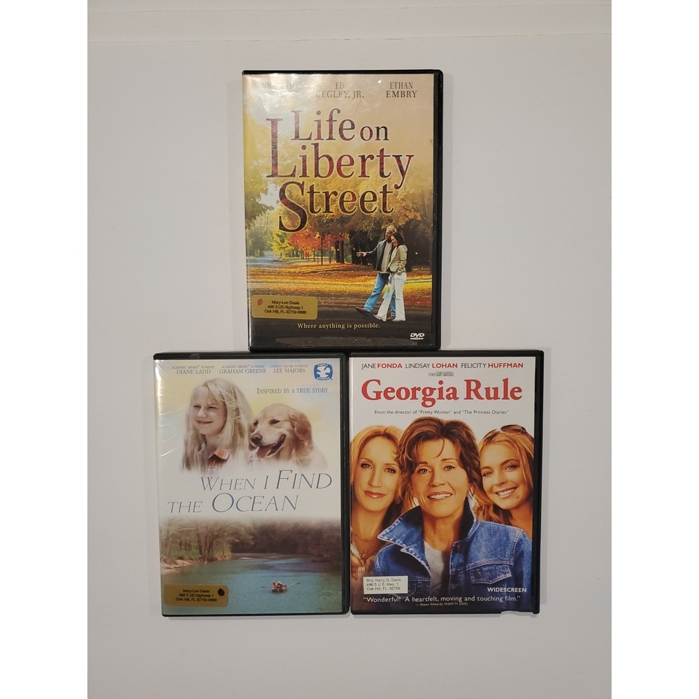 Drama Movie DVD Lot (3) Georgia Rule Life on Liberty Street Family Jane Fonda